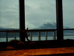 From the library on board the Dawn Princess off the coast of Alaska.